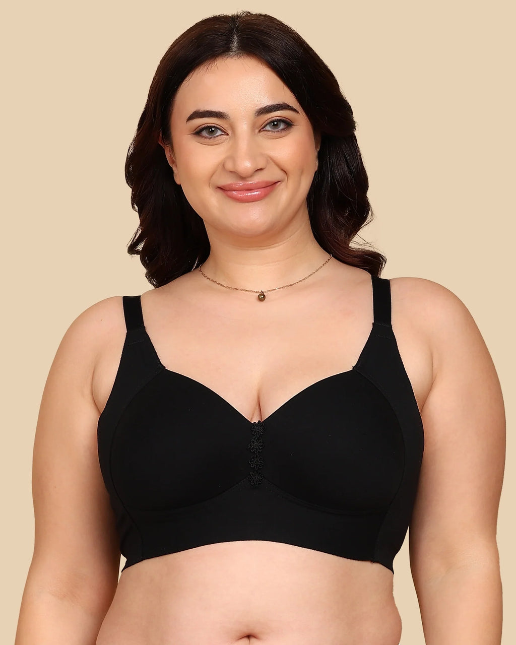 Swanz  Bonded Breathable Cotton Plus-Size Padded M-Frame Minimiser (SB-9203)