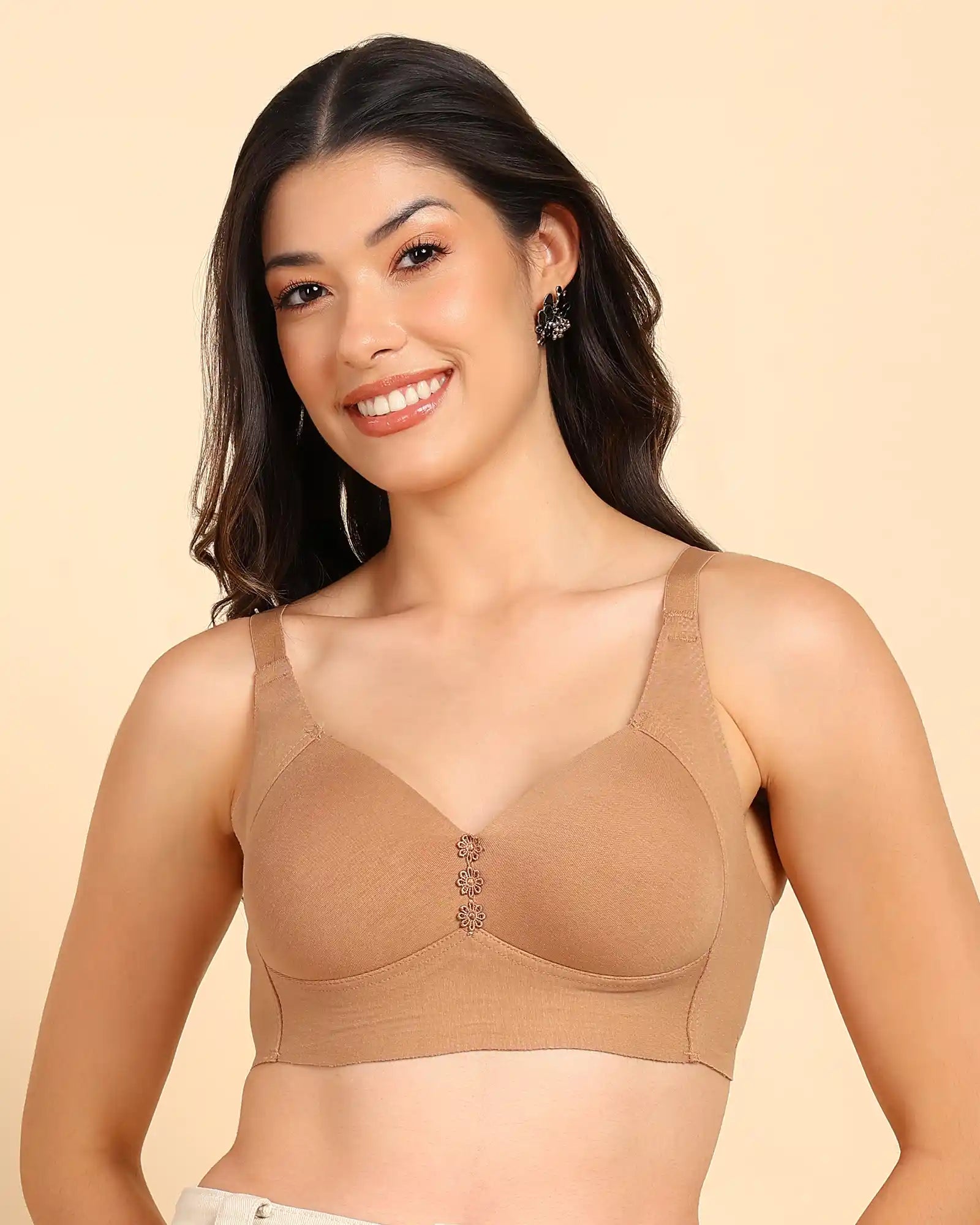 Swanz  Bonded Breathable Cotton Plus-Size Padded M-Frame Minimiser (SB-9203)