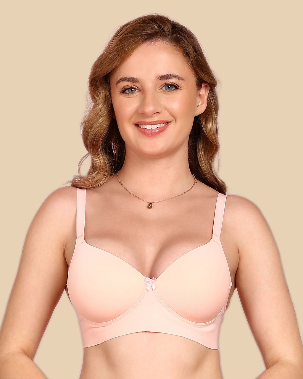 Swanz  Bonded Polyamide Lightly Padded Bra (Level 1 Padding) (SB-95991)