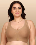Swanz  Bonded Breathable Cotton Padded Gym Bra with Posture Support (SB-997)