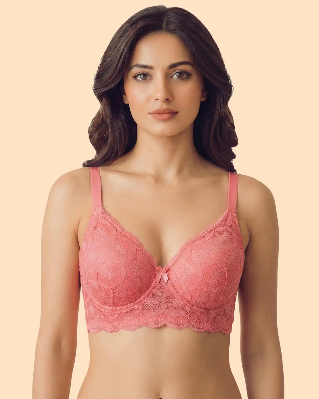 Cotton Padded Bonded Lace Bra (TW-SB-5804)