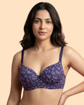Printed Polyamide Bonded Maximiser Bra (Level-2 Padding) with 3/4th Coverage (TW-SB-51754)