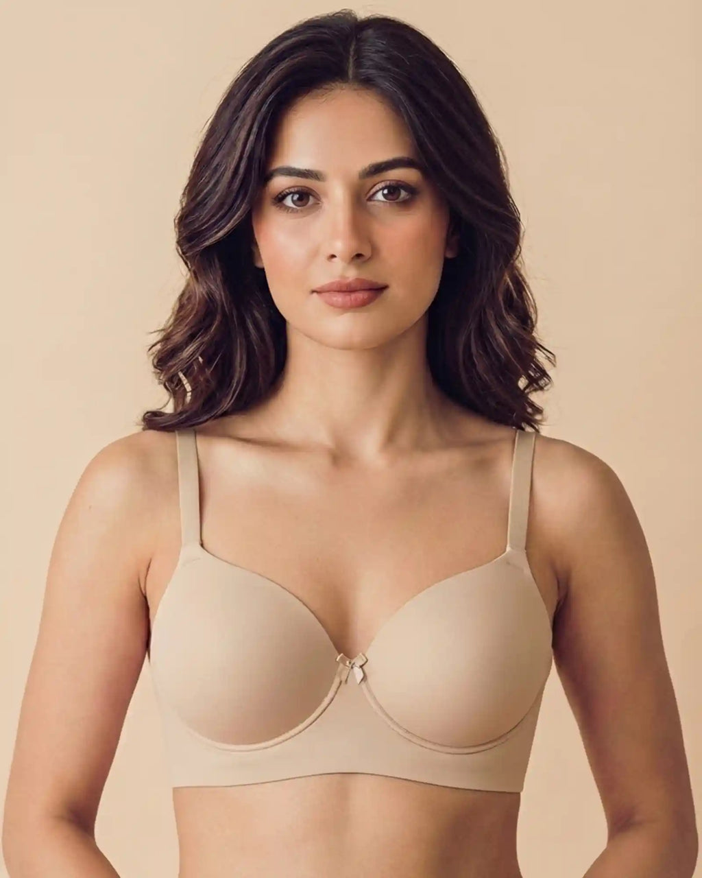 Everyday Lightly Padded Non-Wired Polyamide Bonded Bra (TW-95991 Fawn)