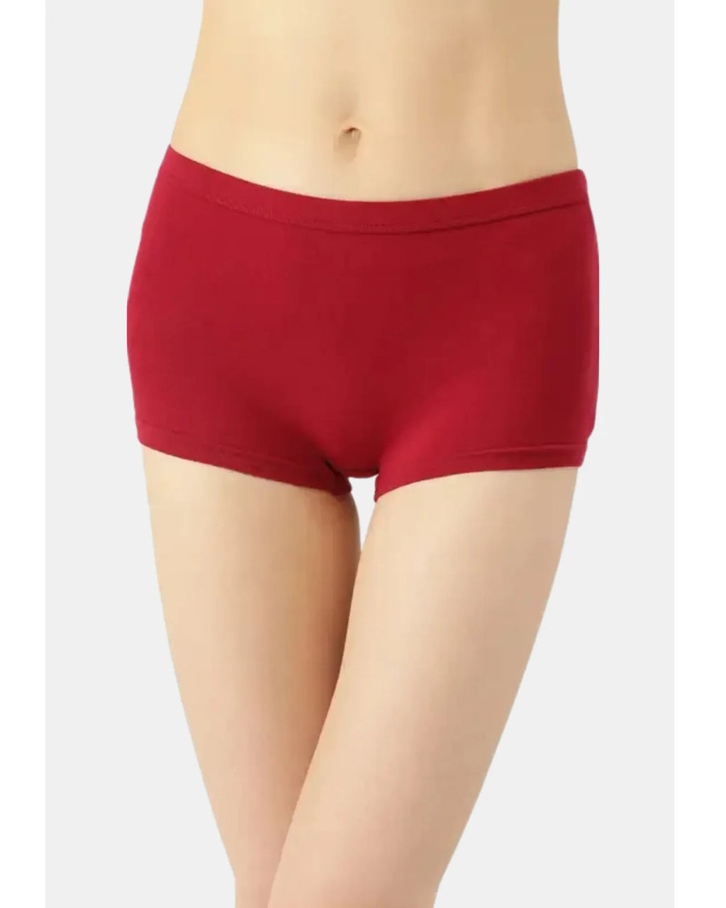Swanz  High-Rise Cotton Stretch Boyshorts Full Coverage, Seamless Comfort Everyday Essentials (Pack Of 3))