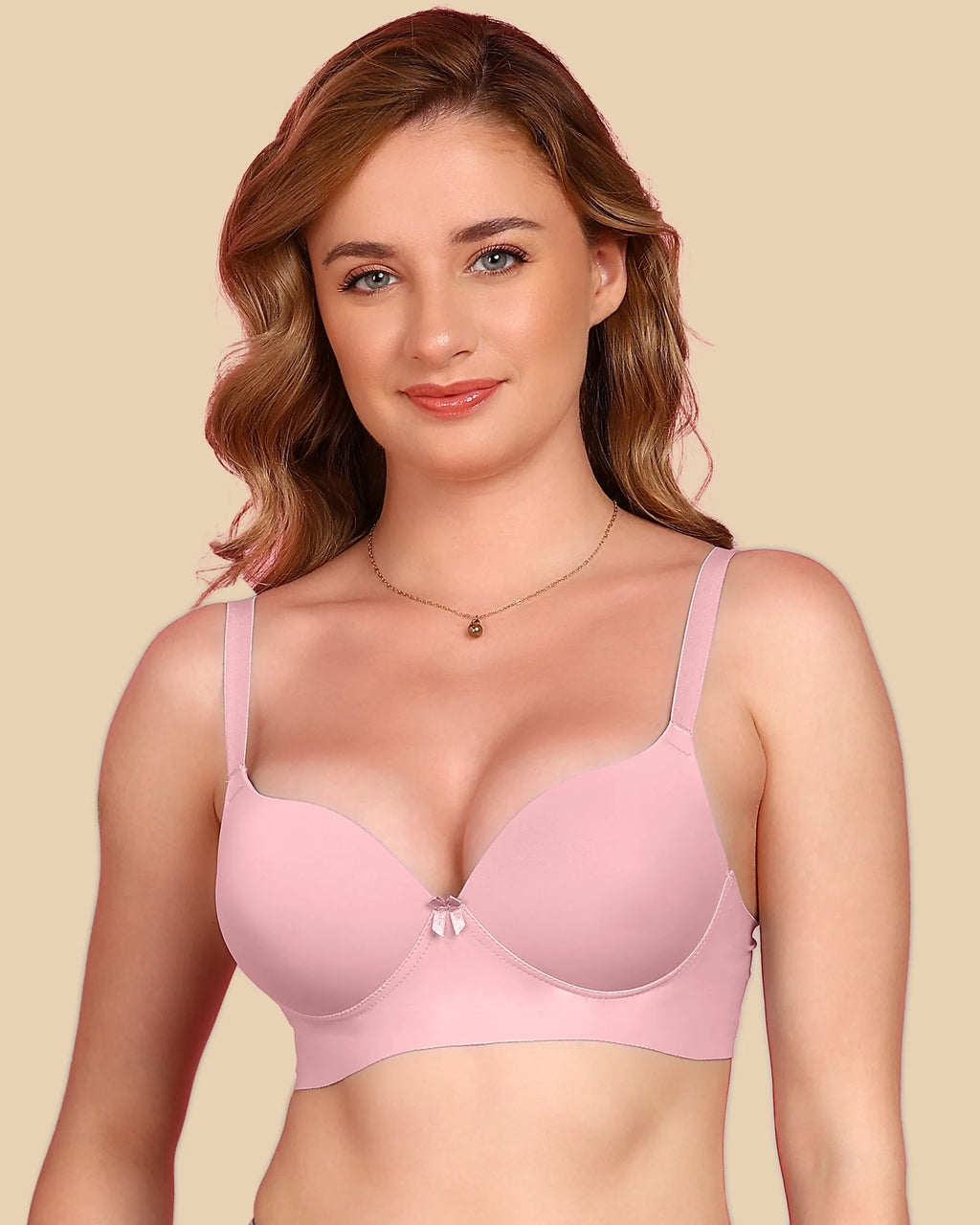 Swanz  Bonded Polyamide Push-Up 3/4 Coverage Maximiser Bra (Level 2 Padding) (SB-95107)