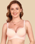 Swanz  Bonded Polyamide Push-Up 3/4 Coverage Maximiser Bra (Level 2 Padding) (SB-95107) (Peach)