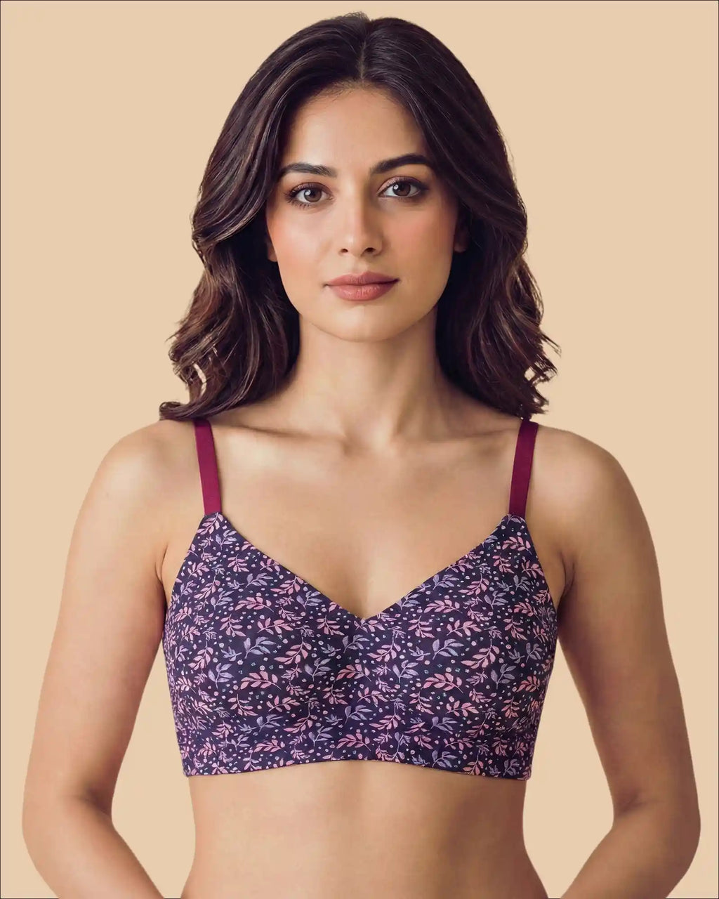 Polyamide Padded Printed Bonded Bra (SB-6826 PR)
