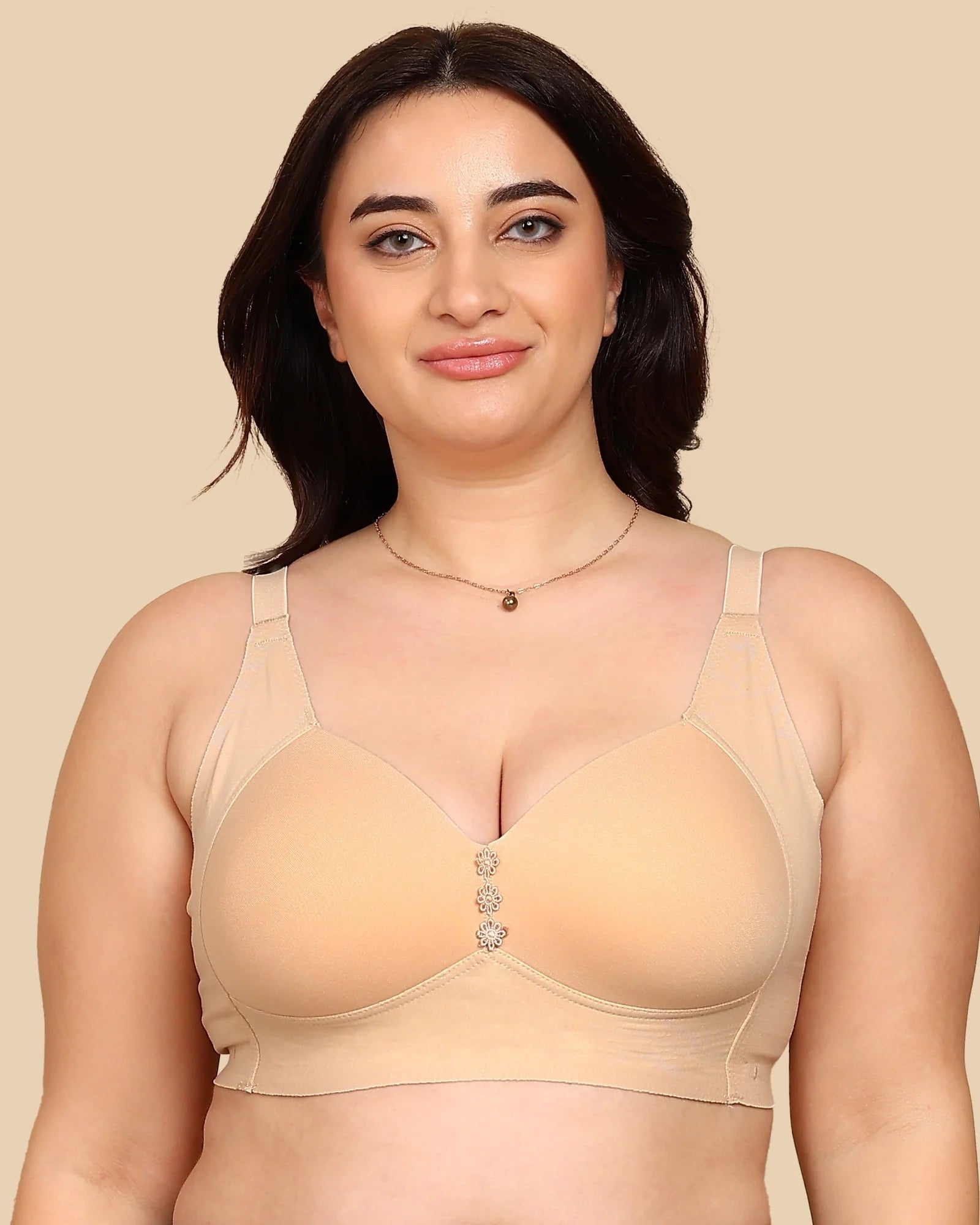 Swanz  Bonded Breathable Cotton Plus-Size Padded M-Frame Minimiser (SB-9203)
