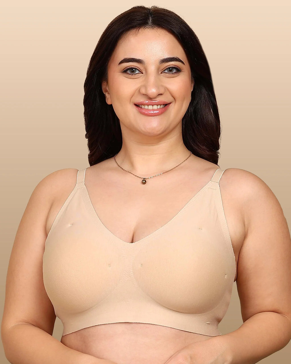 Swanz  Bonded Breathable Cotton Padded Full-Coverage Bra (SB-938)