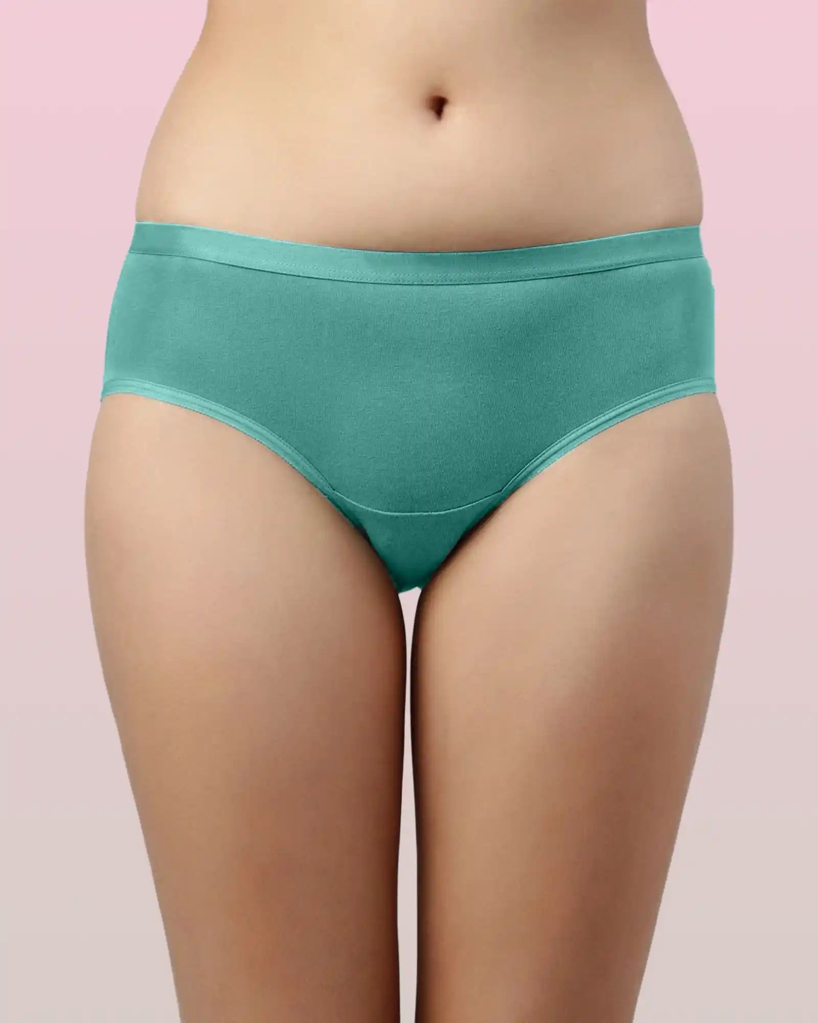 Swanz  High Coverage Cotton Spandex Hipster Panty with Stay-Fresh Treatment (Pack of 6)
