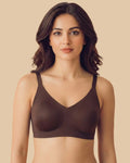 Polyamide Padded Full Coverage Bonded Bra (SB-968)(Coffee)
