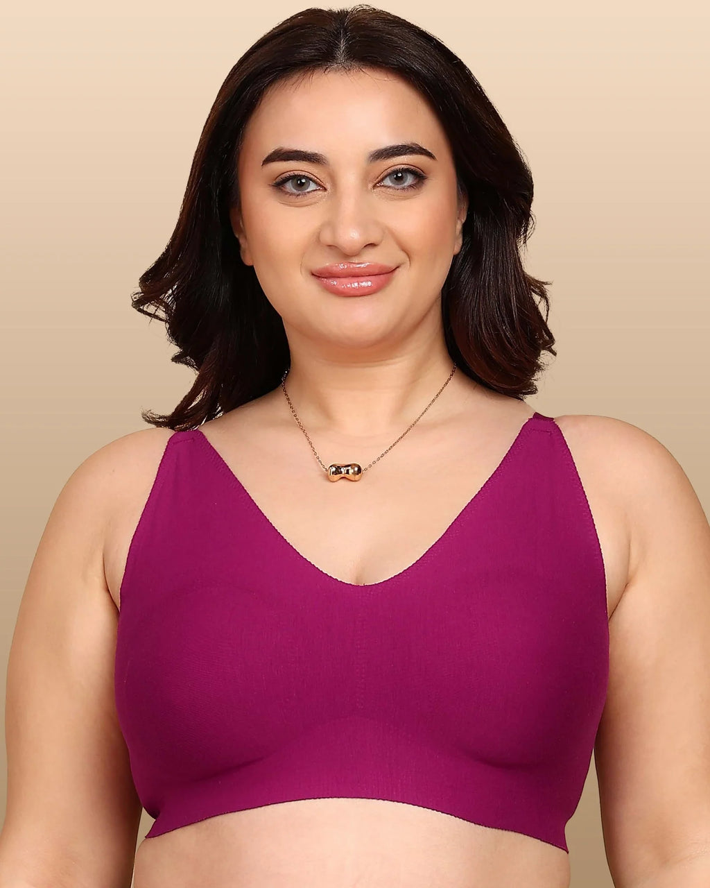 Swanz  Bonded Breathable Cotton Non-Padded Full-Coverage Bra with Hidden Concealer (SB-935)