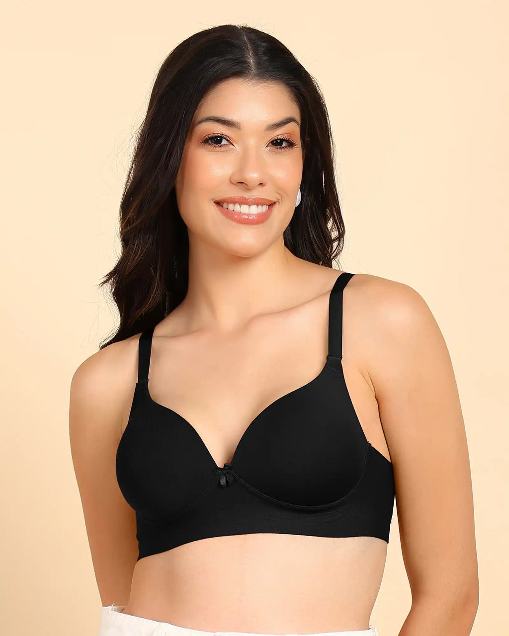 Swanz  Bonded Breathable Cotton Push-Up 3/4-Coverage Maximiser Bra (Level 2 Padding) (SB-97015)