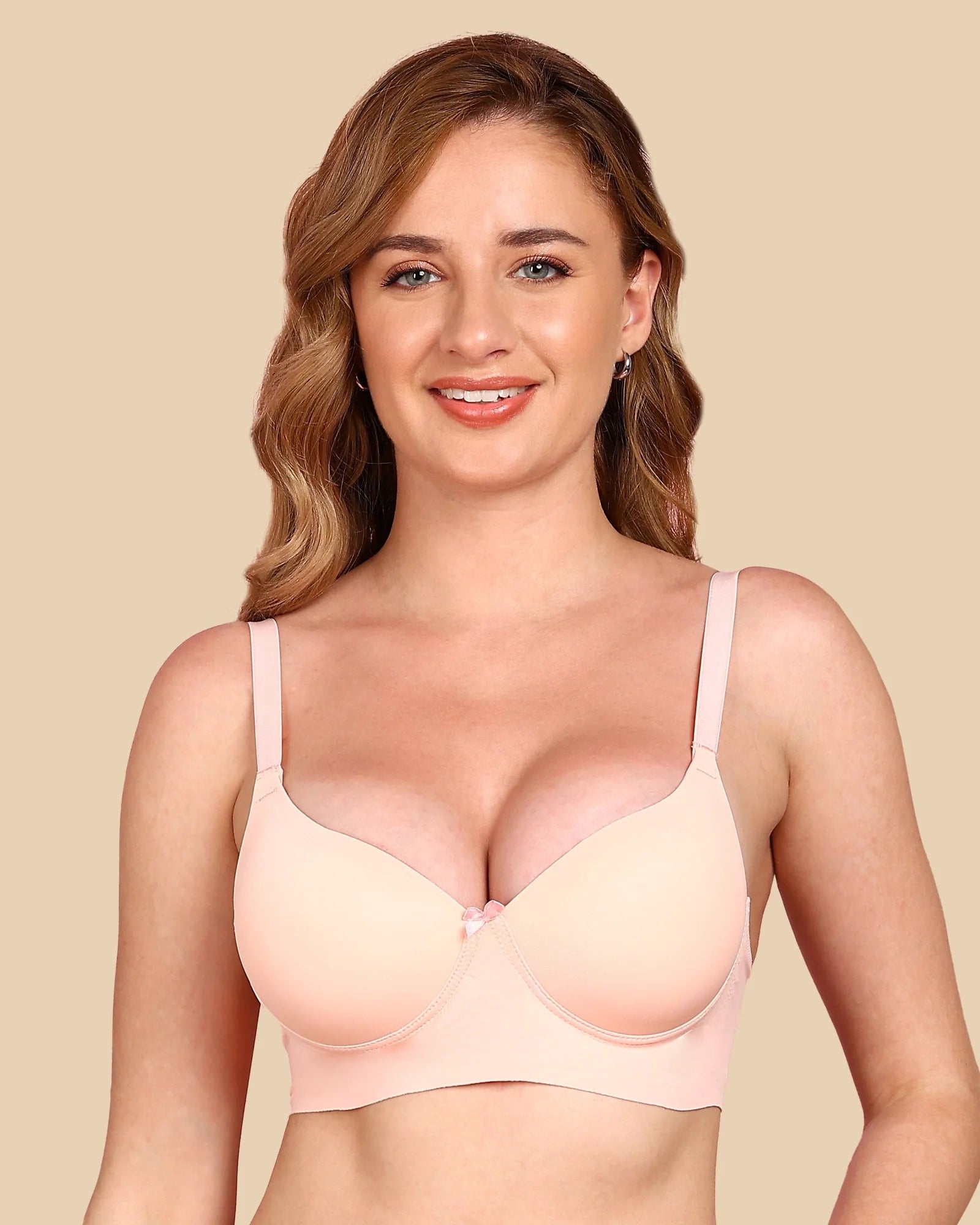 Swanz  Bonded Polyamide Push-Up 3/4 Coverage Bra (Level 3 Padding) (SB-95301)