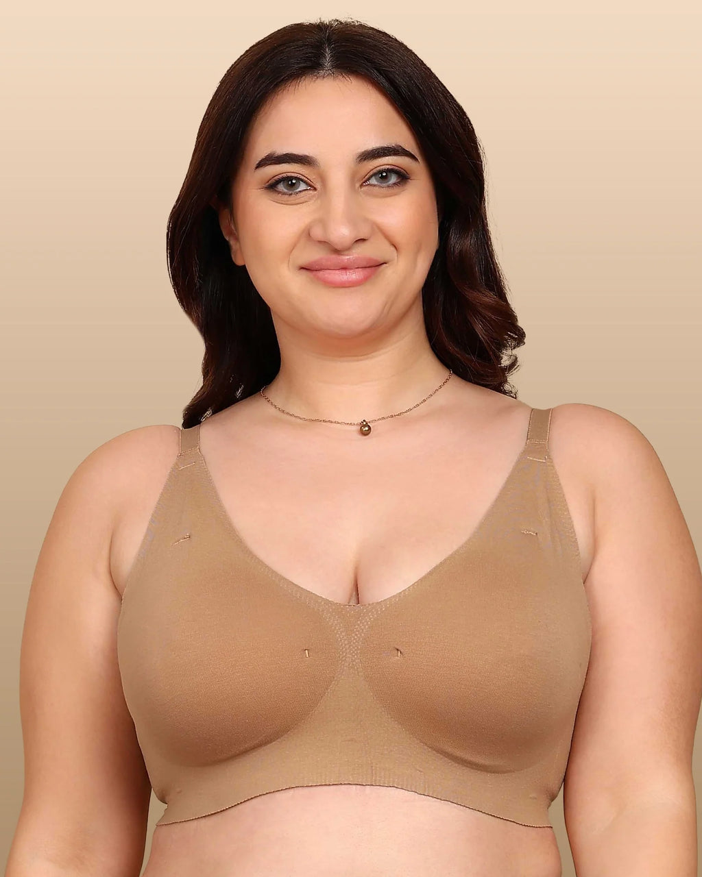 Swanz  Bonded Breathable Cotton Padded Full-Coverage Bra (SB-938)