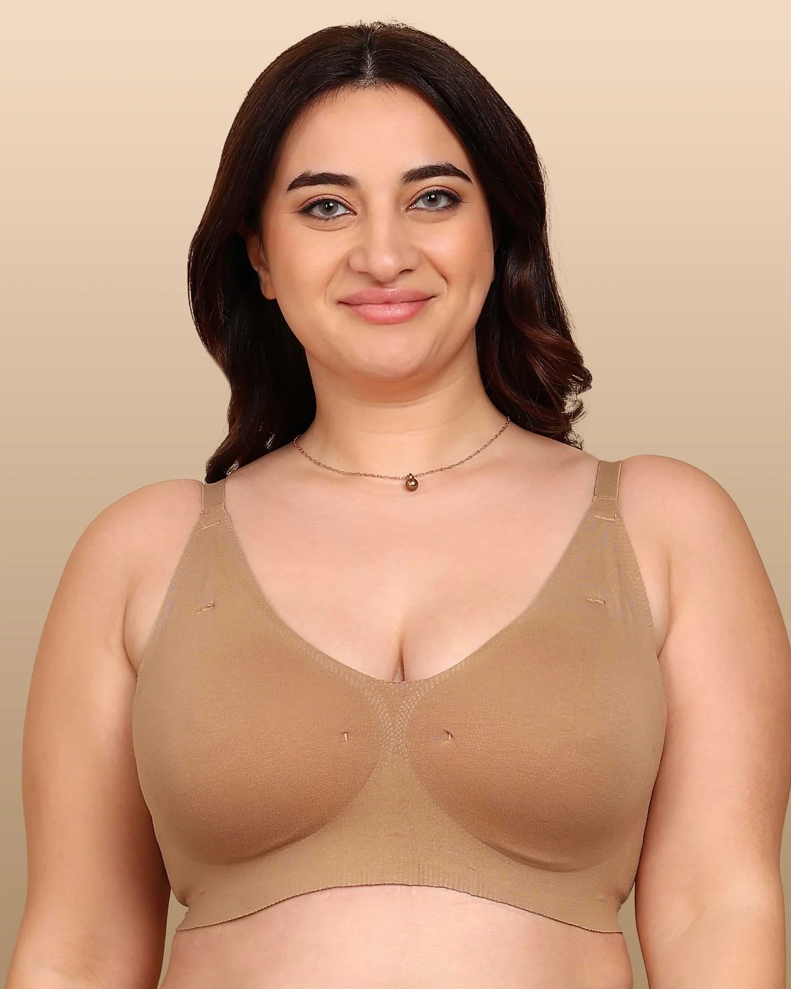 Swanz  Bonded Breathable Cotton Padded Full-Coverage Bra (SB-938)