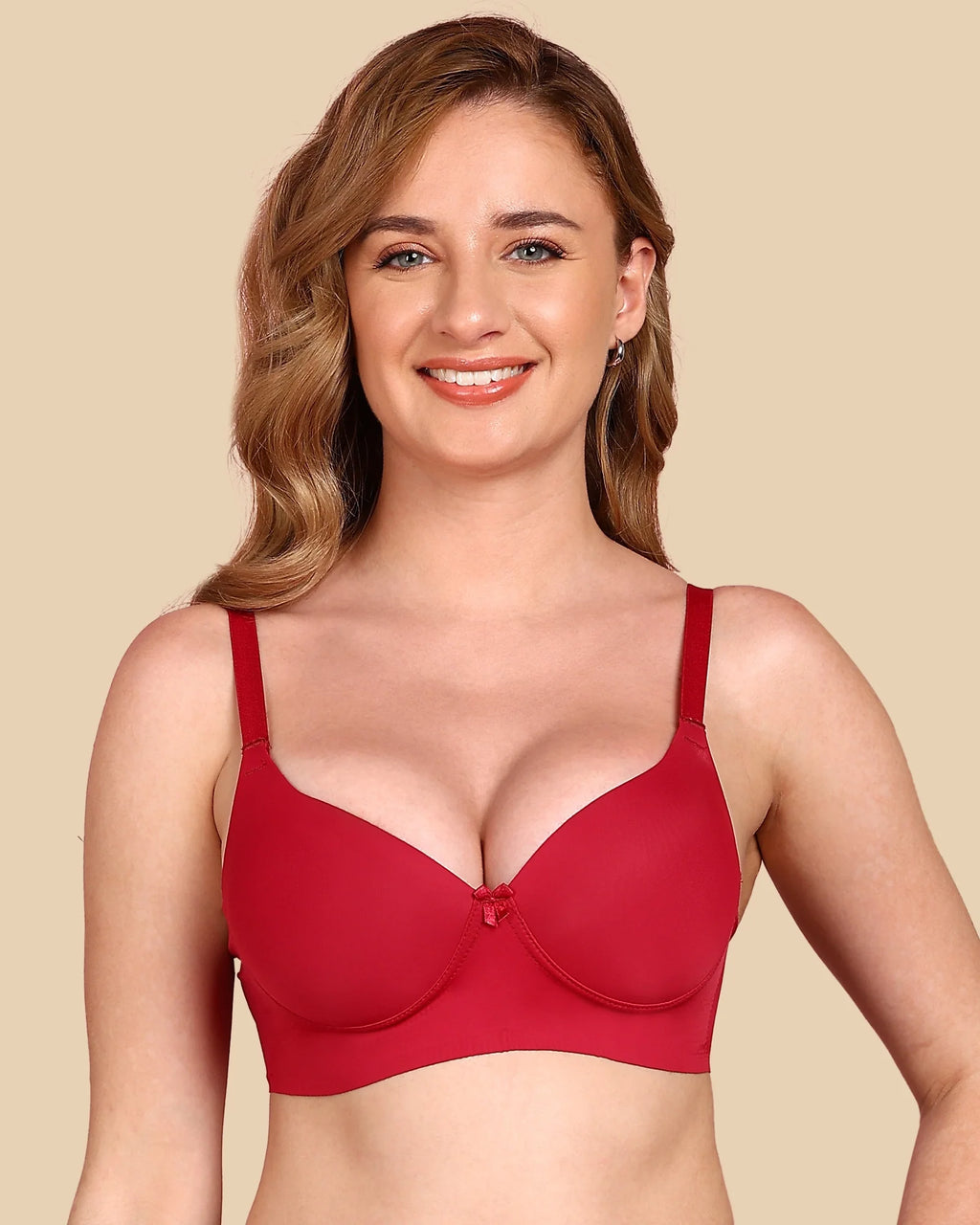 Swanz  Bonded Polyamide Push-Up 3/4 Coverage Bra (Level 3 Padding) (SB-95301)