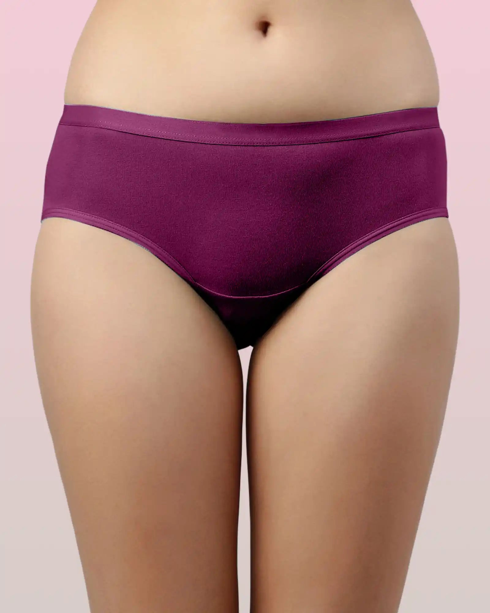 Swanz  High Coverage Cotton Spandex Hipster Panty with Stay-Fresh Treatment (Pack of 3)