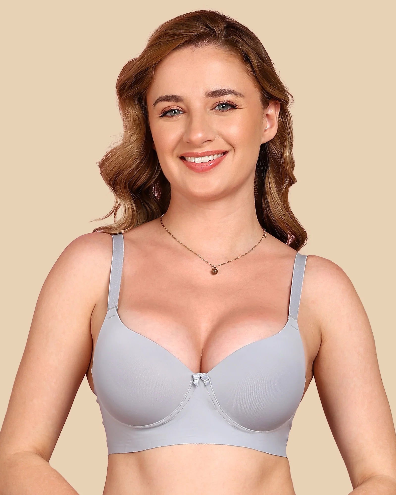Swanz  Bonded Polyamide Push-Up 3/4 Coverage Bra (Level 3 Padding) (SB-95301)
