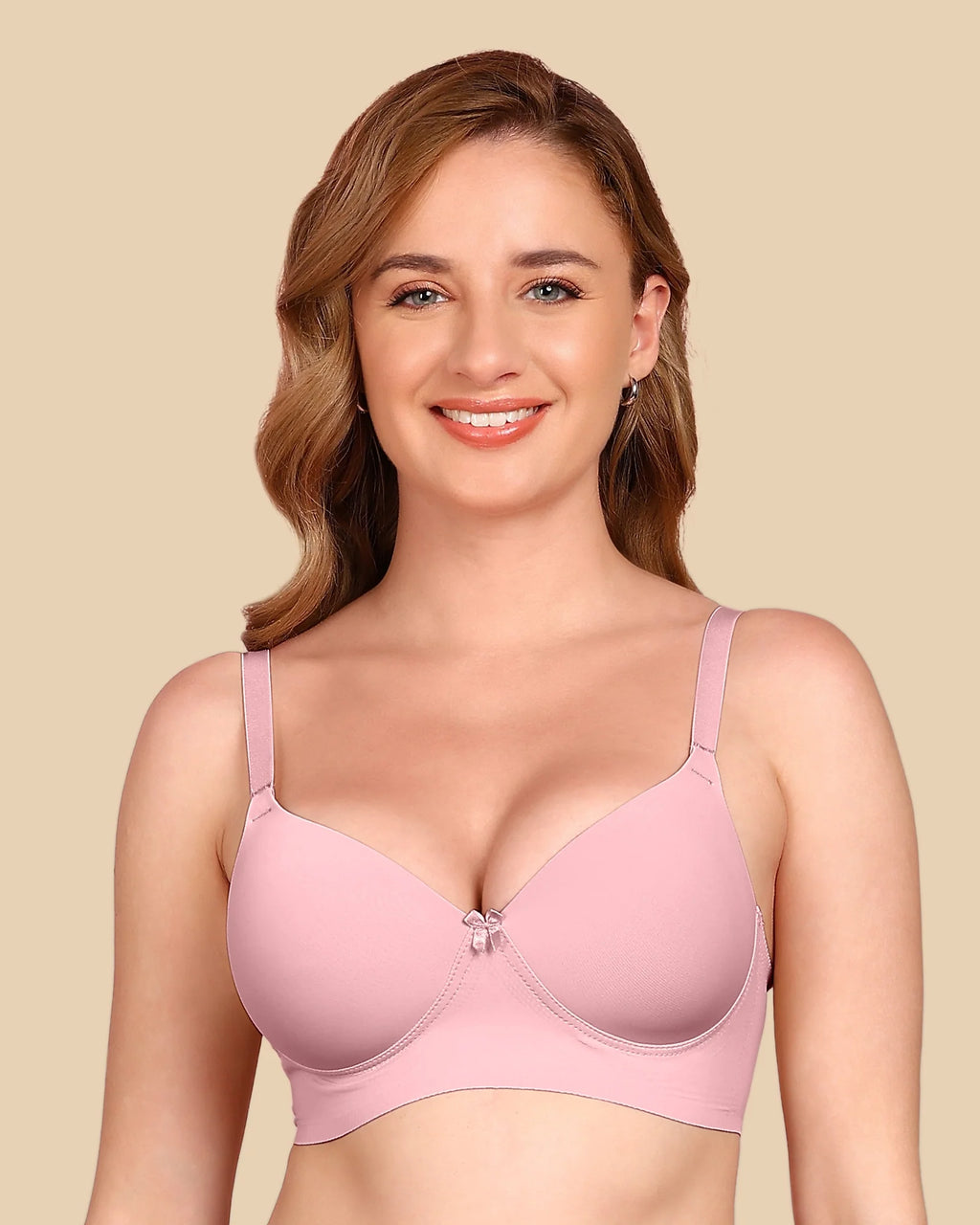 Swanz  Bonded Polyamide Lightly Padded Bra (Level 1 Padding) (SB-95991)