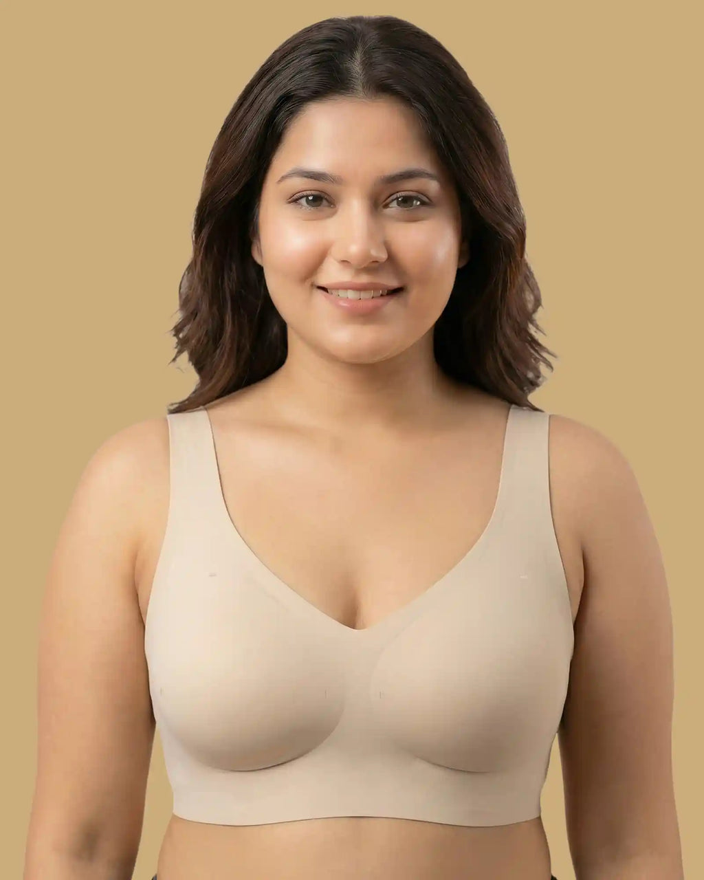 Cotton Padded Full Coverage Bonded Bra (SB-938-Skin)