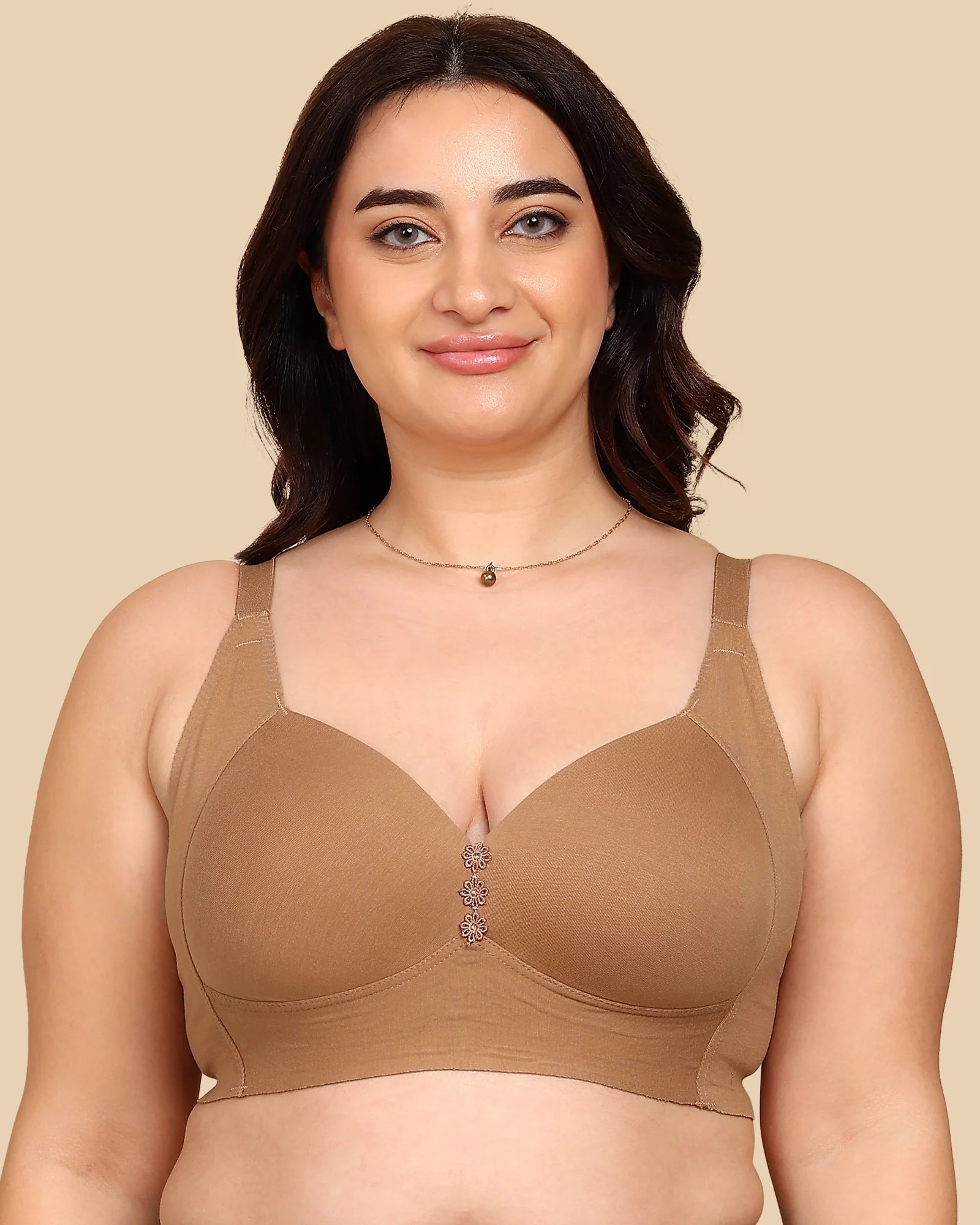 Swanz  Bonded Breathable Cotton Plus-Size Padded M-Frame Minimiser (SB-9203)