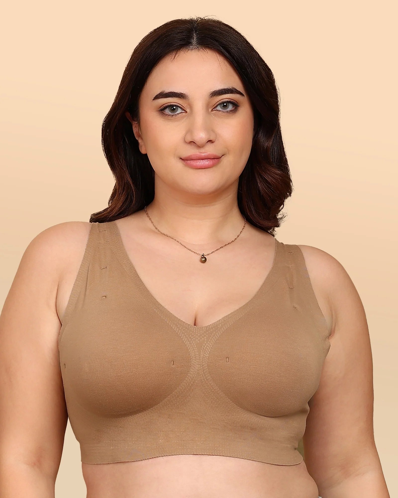 Swanz  Bonded Breathable Cotton Padded Full-Coverage Bra (SB-938)