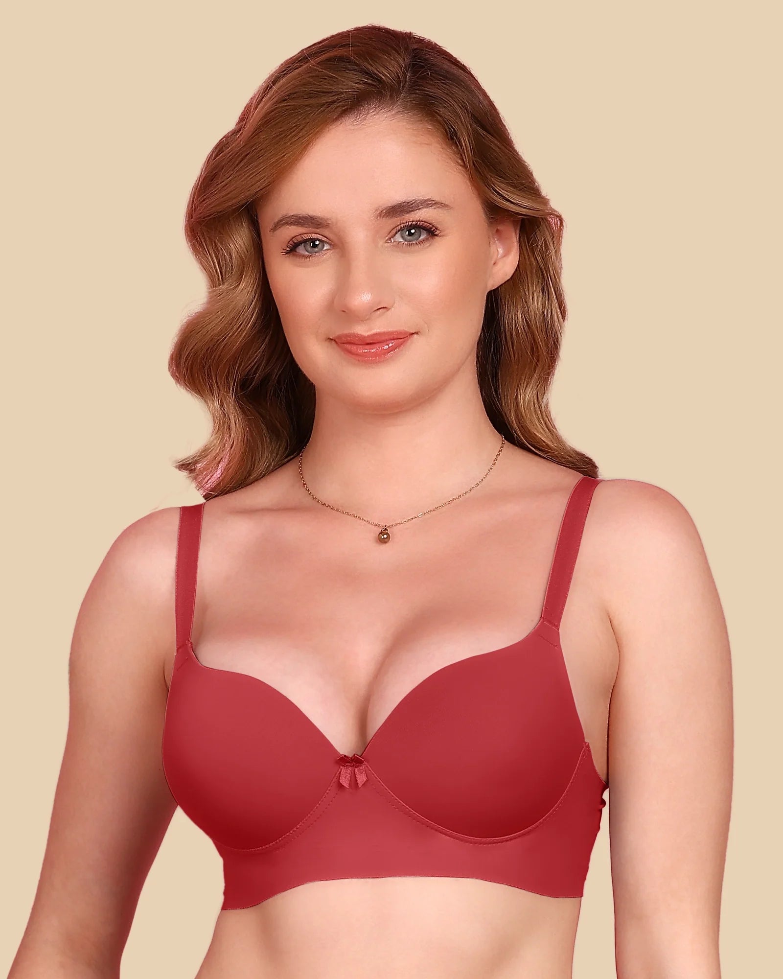 Swanz  Bonded Polyamide Push-Up 3/4 Coverage Maximiser Bra (Level 2 Padding) (SB-95107)