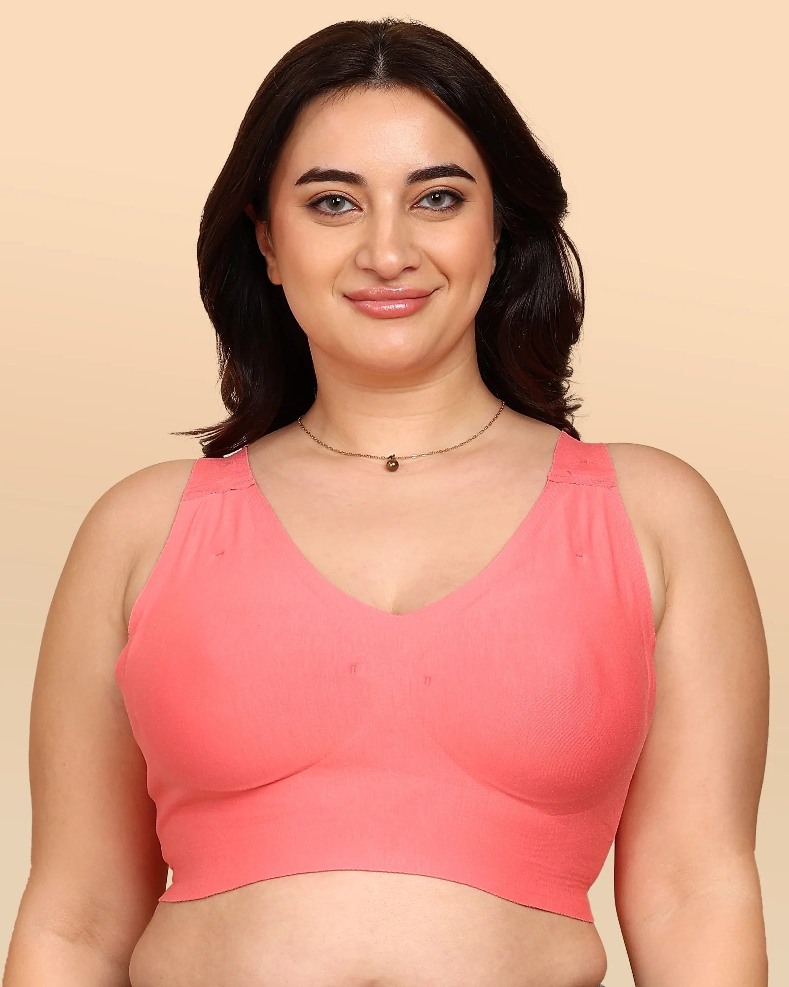 Swanz  Bonded Breathable Cotton Padded Full-Coverage Bra (SB-938)