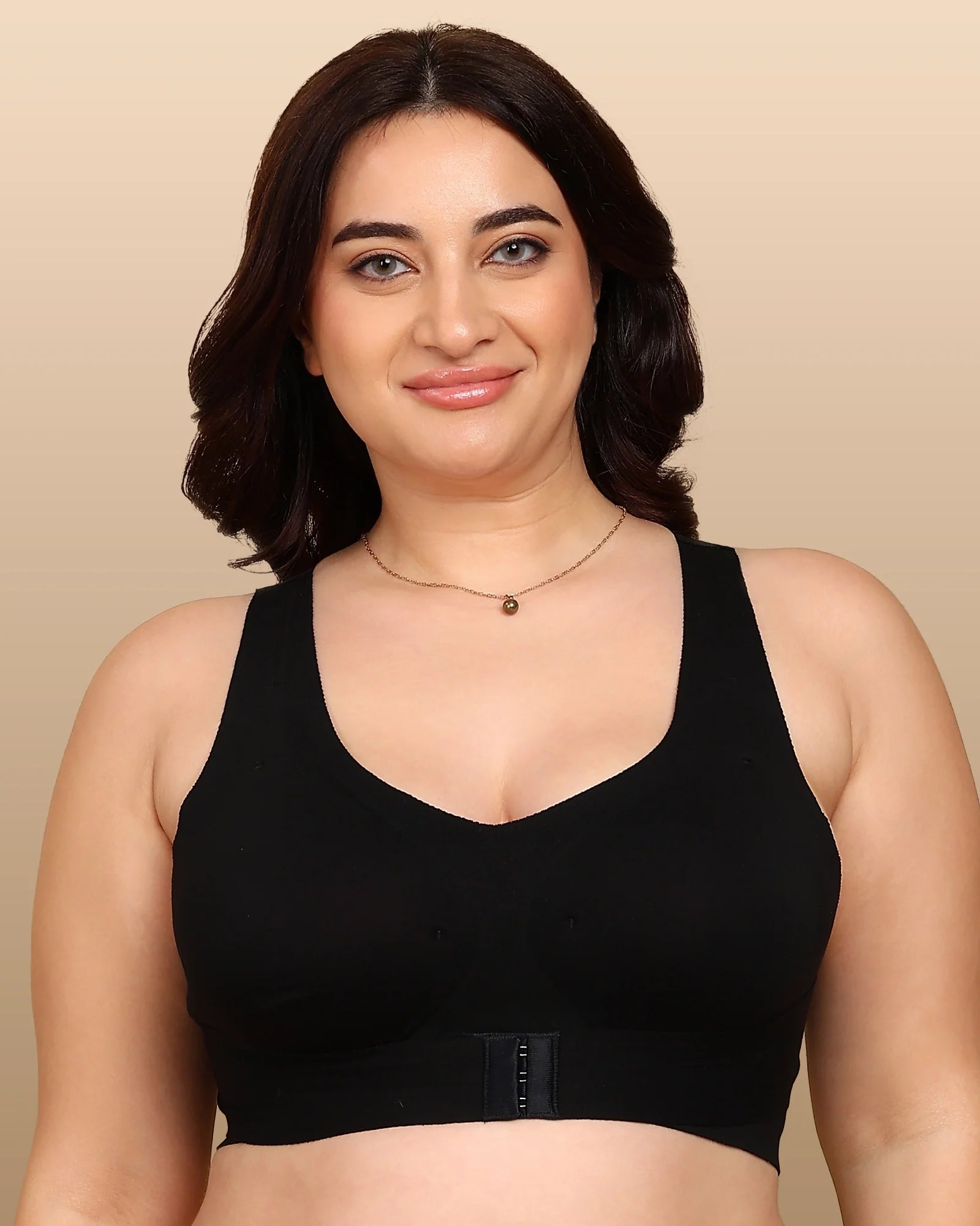 Swanz  Bonded Breathable Cotton Padded Gym Bra with Posture Support (SB-997)