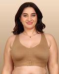 Swanz  Bonded Breathable Cotton Non-Padded Gym Bra with Posture Support (SB-995)