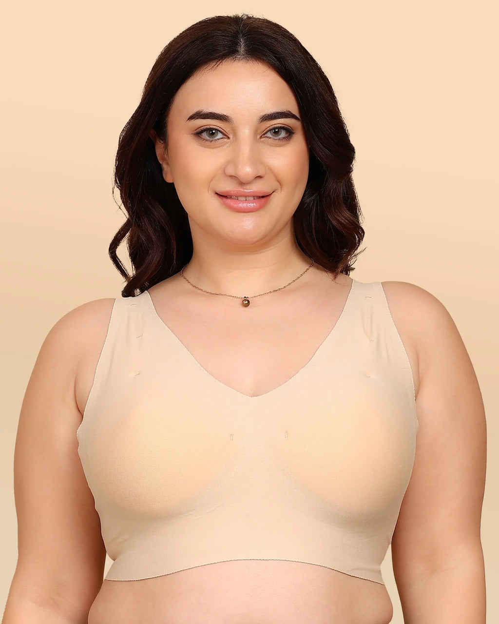 Swanz  Bonded Breathable Cotton Plus-Size Padded Full-Coverage Bra (TW-SB-918)