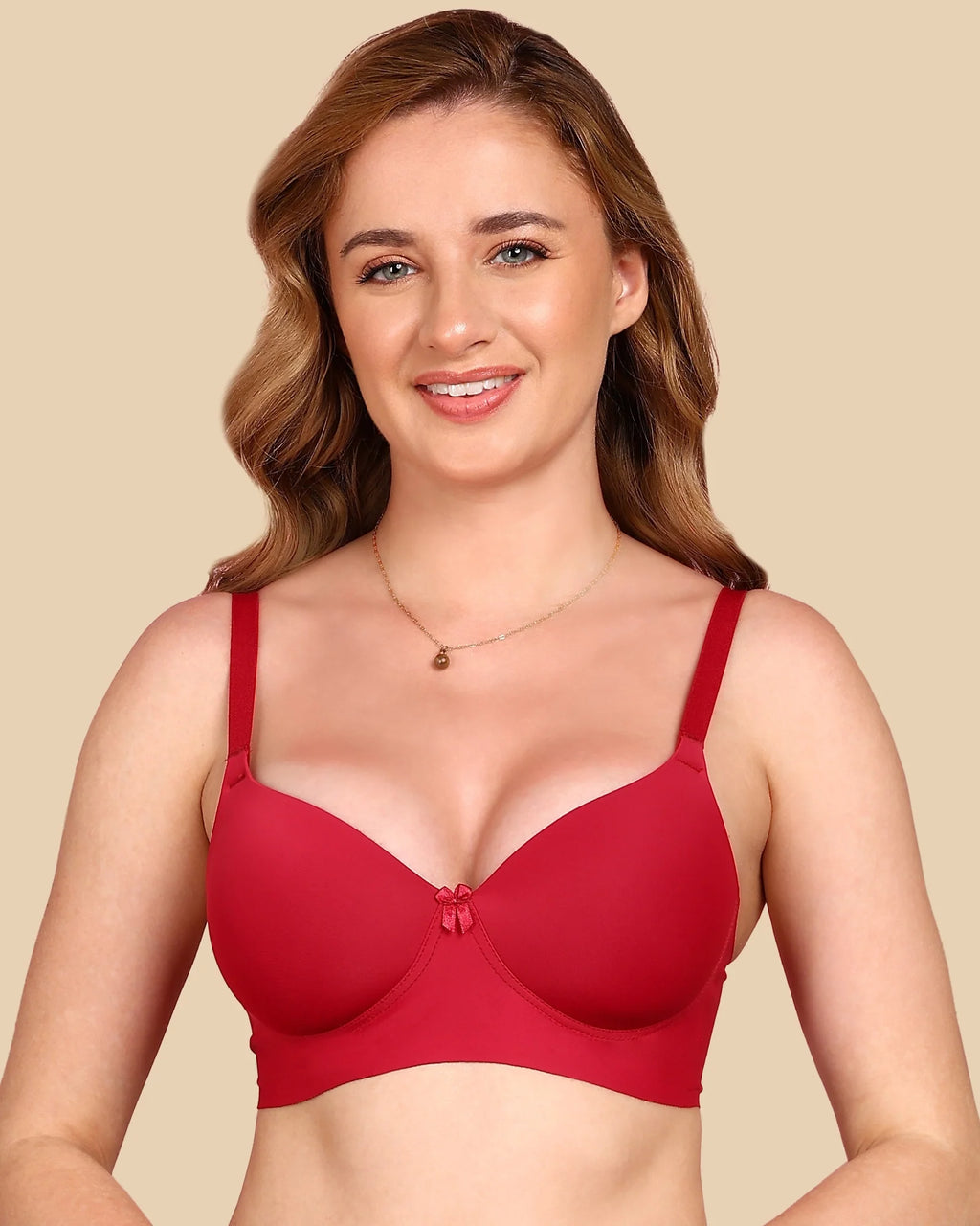Swanz  Bonded Polyamide Push-Up 3/4 Coverage Maximiser Bra (Level 2 Padding) (SB-95107)