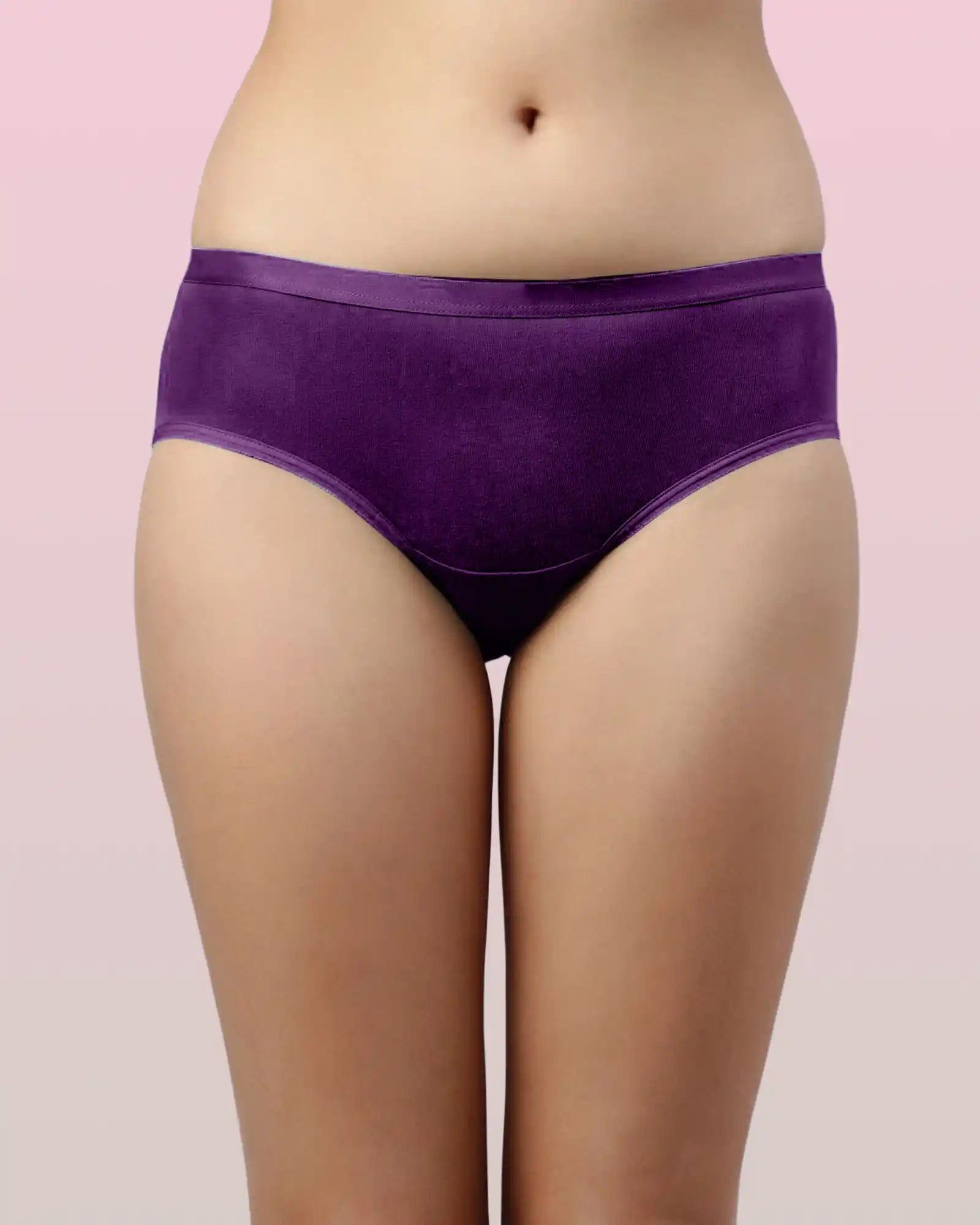 Swanz  High Coverage Cotton Spandex Hipster Panty with Stay-Fresh Treatment (Pack of 3)