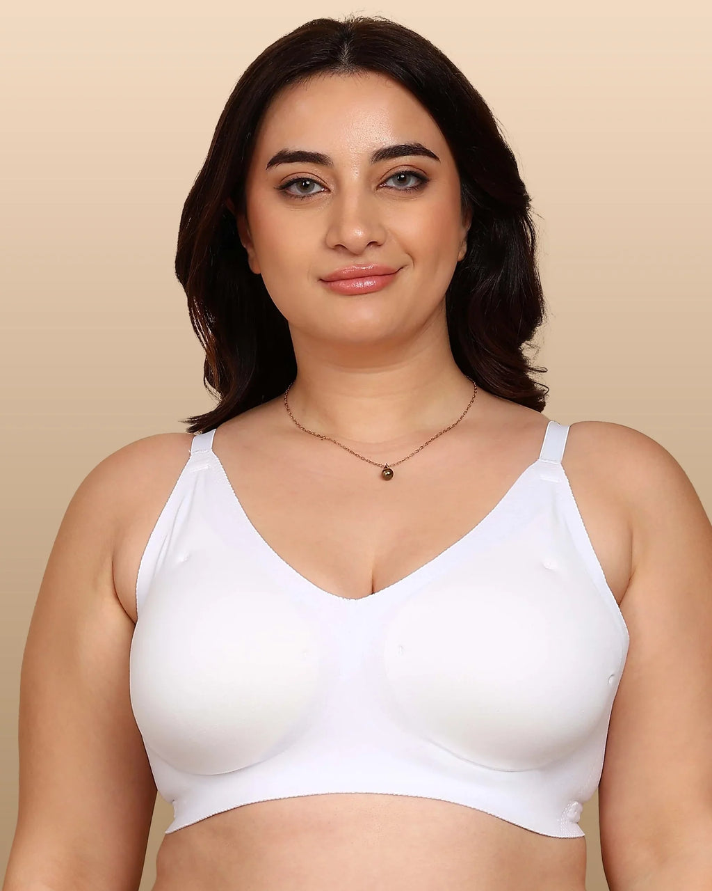 Swanz  Bonded Breathable Cotton Padded Full-Coverage Bra (SB-938)