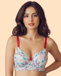 Everyday Lightly Padded Polyamide Printed Bonded Bra (TW-SB-59925)