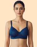 Everyday Lightly Padded Polyamide Printed Bonded Bra (TW-SB-59929)