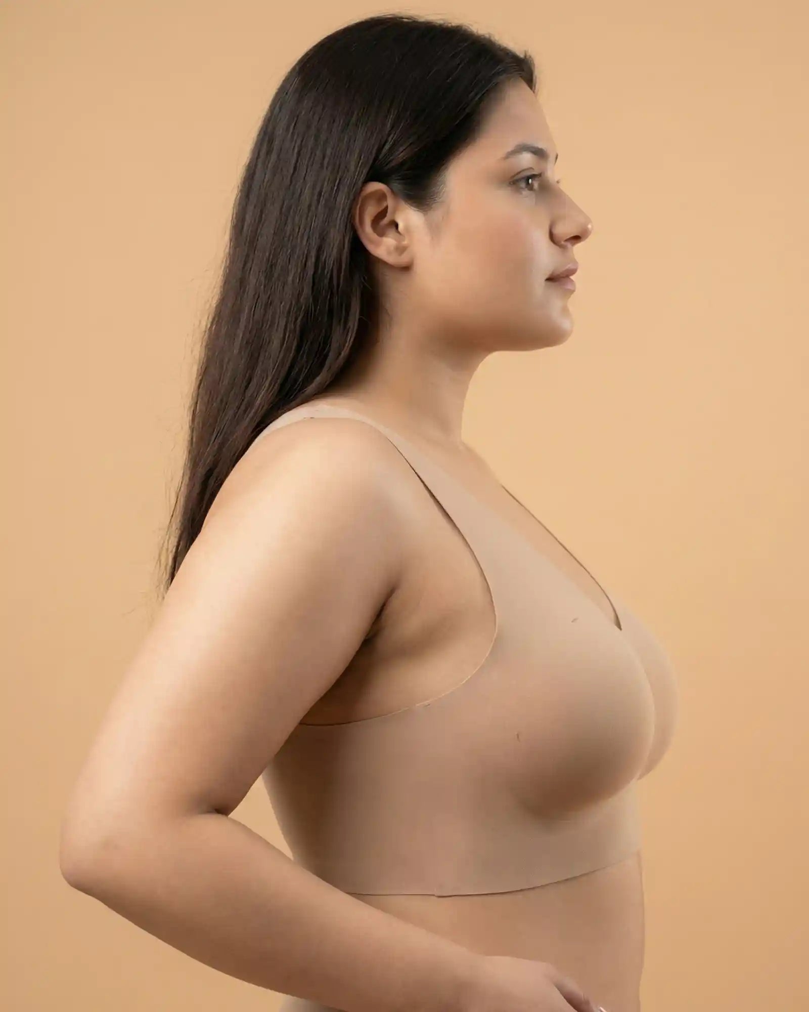 Cotton Padded Full Coverage Bonded Bra (SB-938-Fawn)