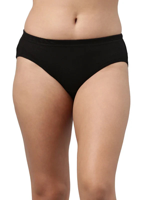 Swanz  Cotton Classic Antimicrobial Hipster Panty Soft, Breathable & Stain-Resistant Everyday Comfort (Pack of 3)