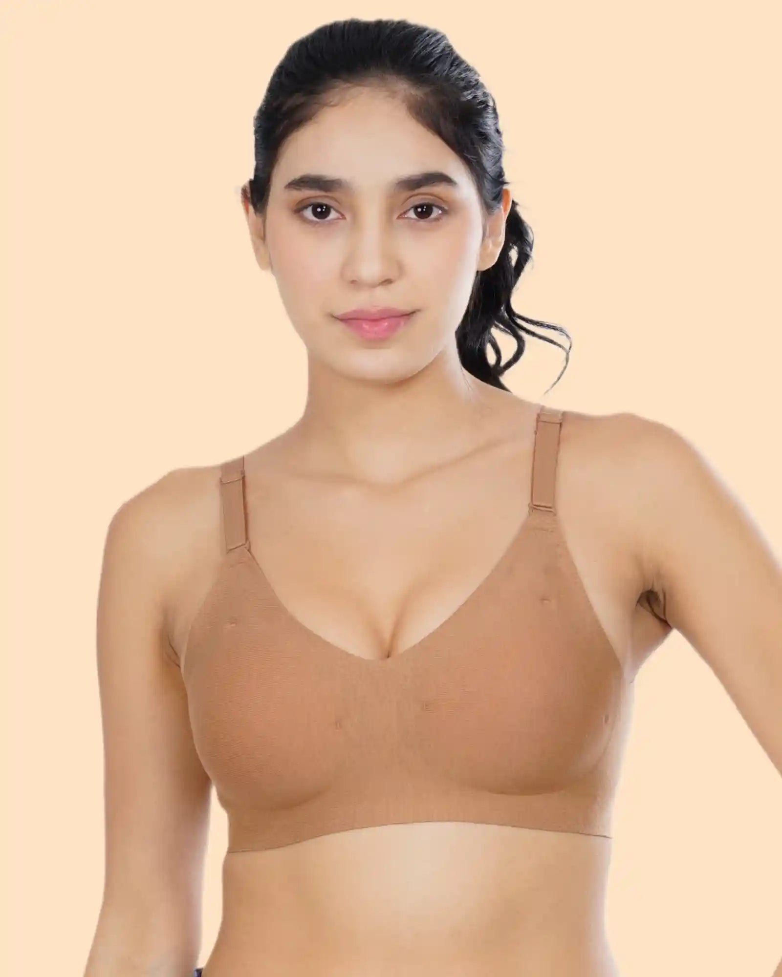 Cotton Padded Bonded Backless Everyday Bra (TW-SB-9851-FWN)