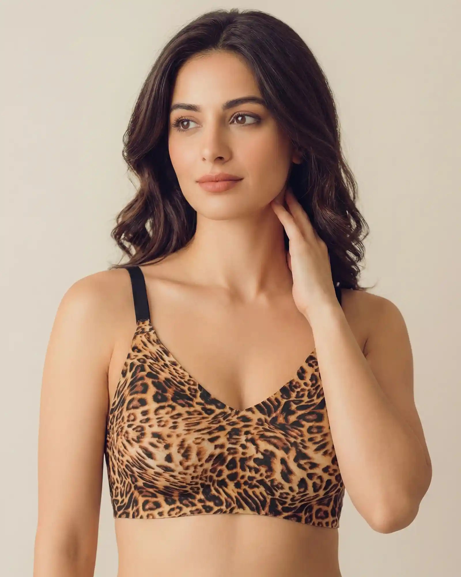 Polyamide Padded Printed Bonded Bra  (SB-6827 PR)
