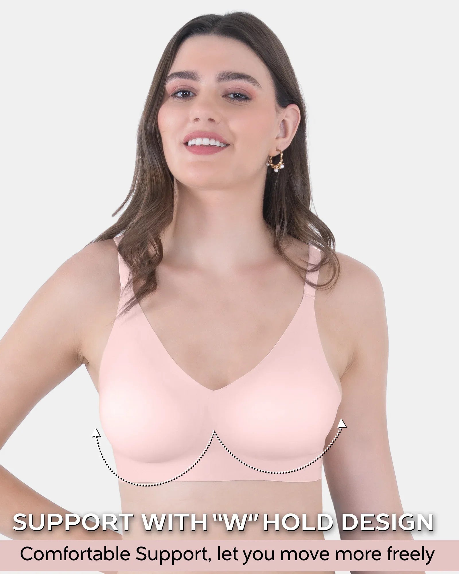 Swanz  Bonded Polyamide Full-Coverage Padded Bra (SB-968)