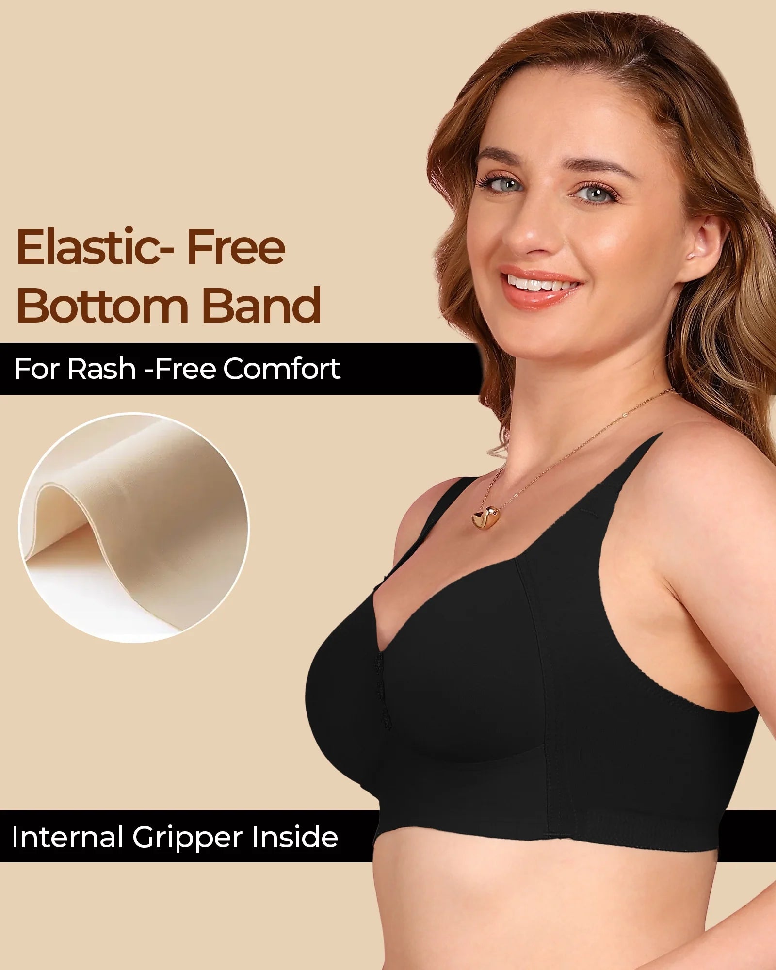 Swanz  Bonded Breathable Cotton Plus-Size Padded M-Frame Minimiser (TW-SB-9203)