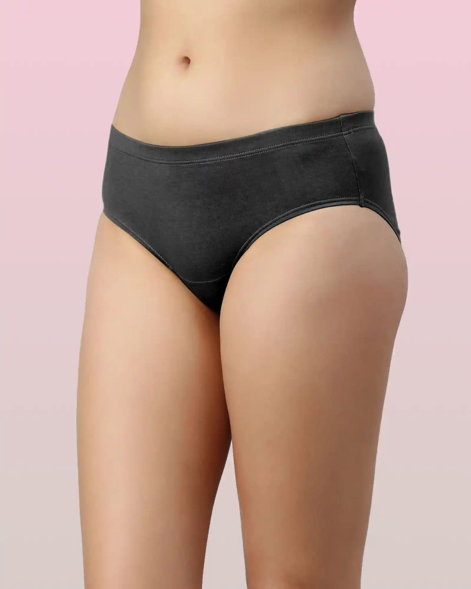 Swanz  High Coverage Cotton Spandex Hipster Panty with Stay-Fresh Treatment (Pack of 3)
