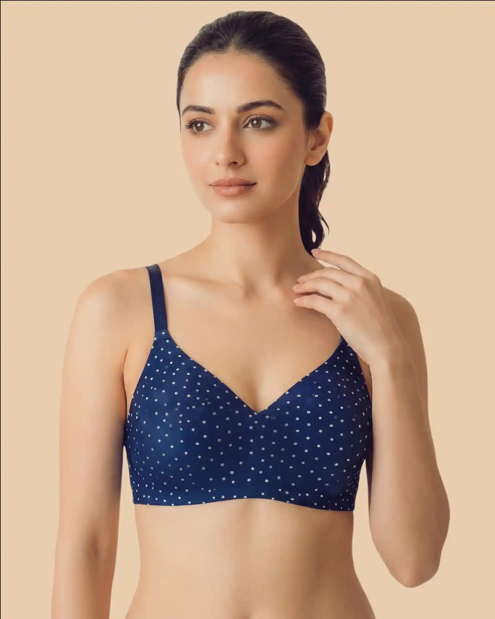 Polyamide Padded Printed Bonded Bra  (SB-3842 PR)