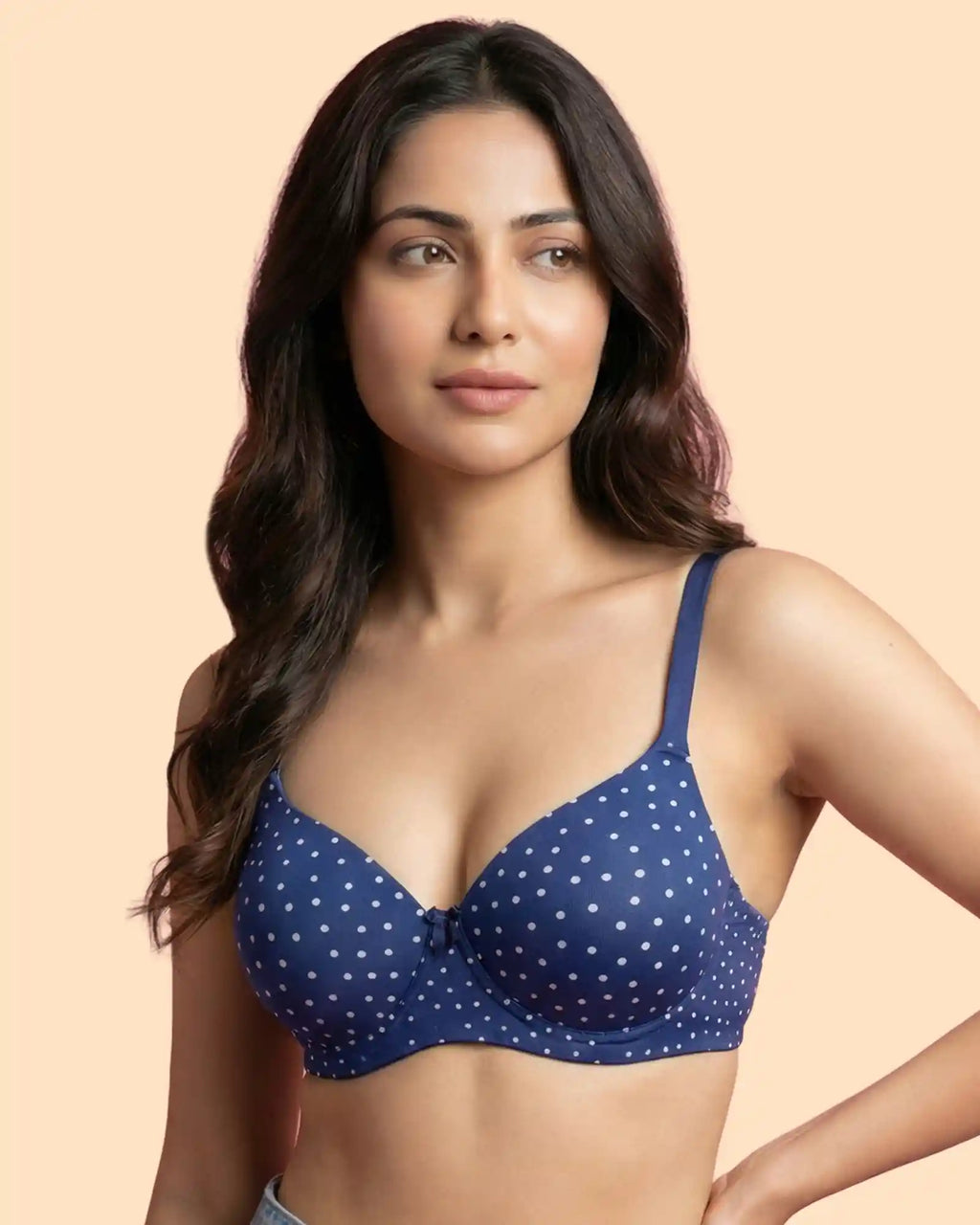 Everyday Lightly Padded Polyamide Printed Bonded Bra (TW-SB-59926)