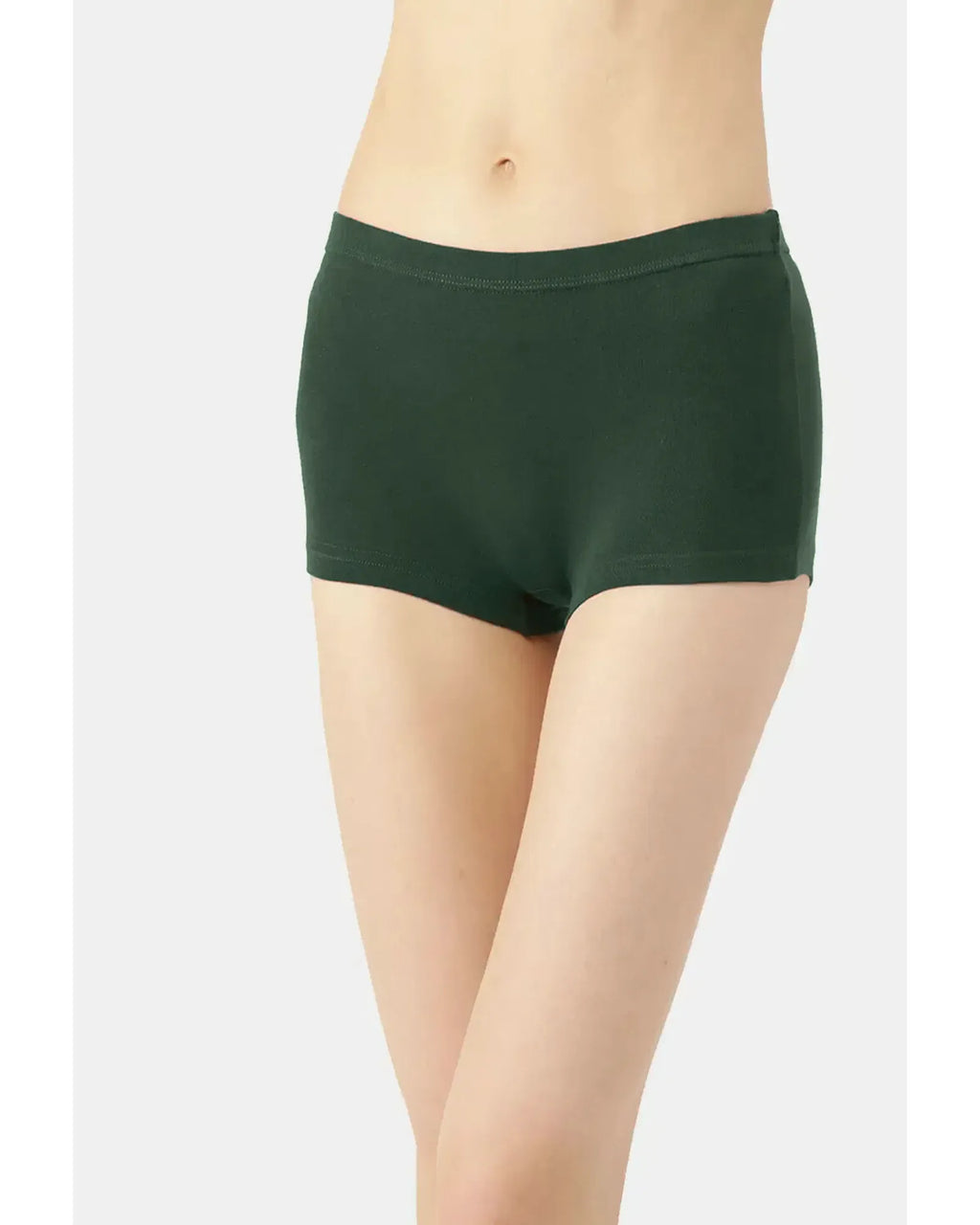 Swanz  High-Rise Cotton Stretch Boyshorts Full Coverage, Seamless Comfort Everyday Essentials (Pack Of 3))