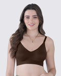Swanz  Bonded Polyamide Full-Coverage Padded Bra (SB-968) (Coffee)