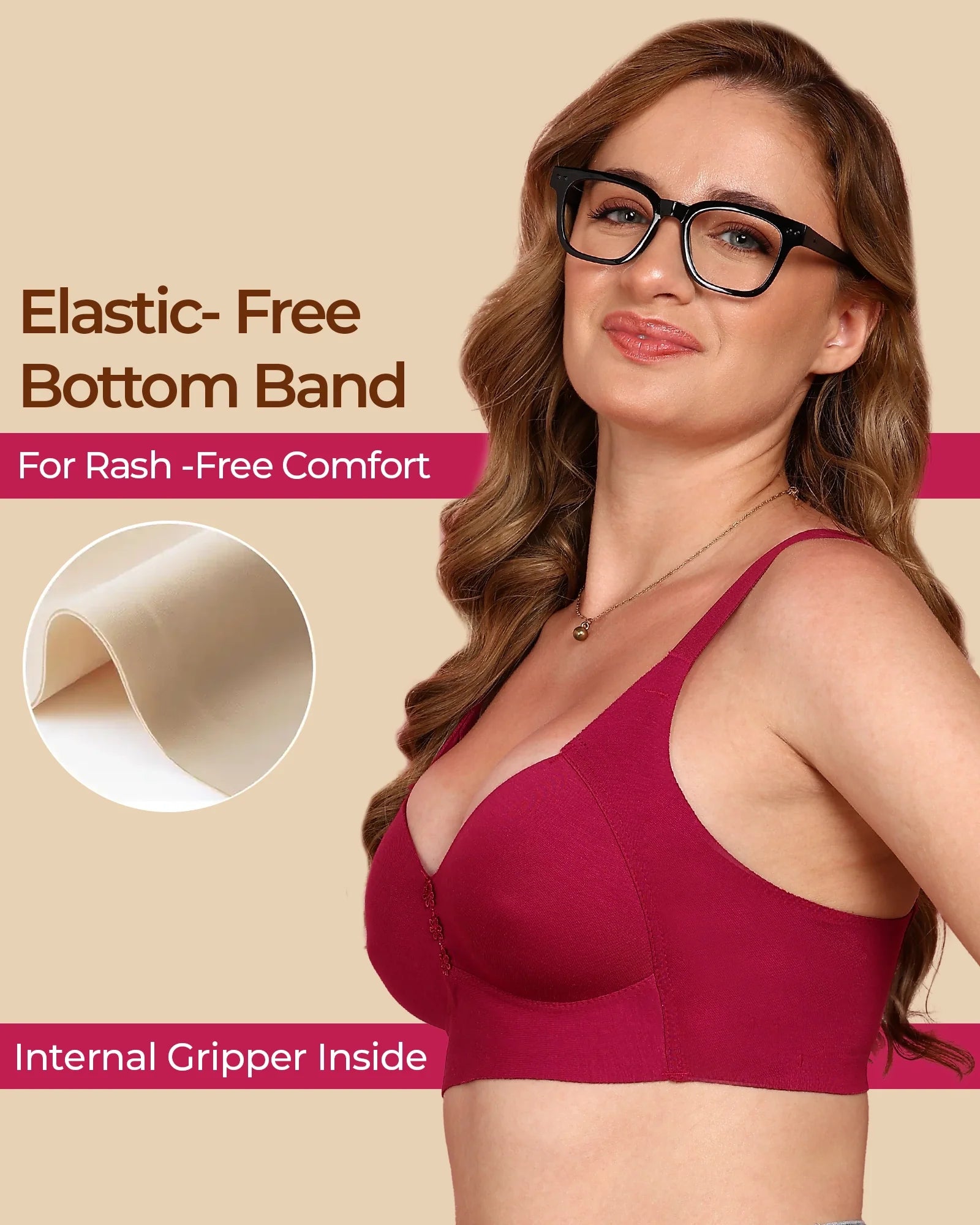 Swanz  Bonded Breathable Cotton Plus-Size Padded M-Frame Minimiser (TW-SB-9203)