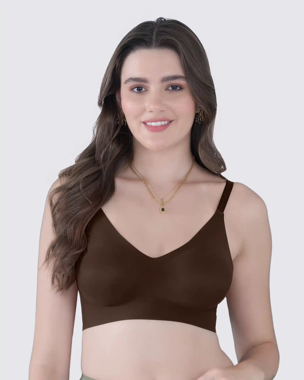Swanz  Bonded Polyamide Full-Coverage Padded Bra (SB-968)